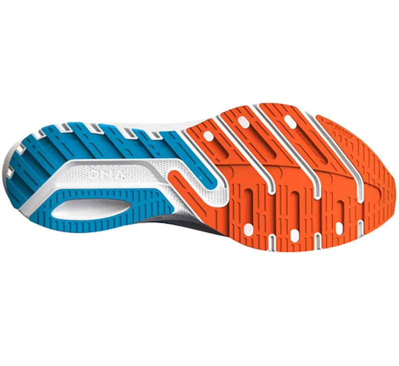 Brooks Men's Launch 10 2E WIDE - Black/Grey/Orange-4